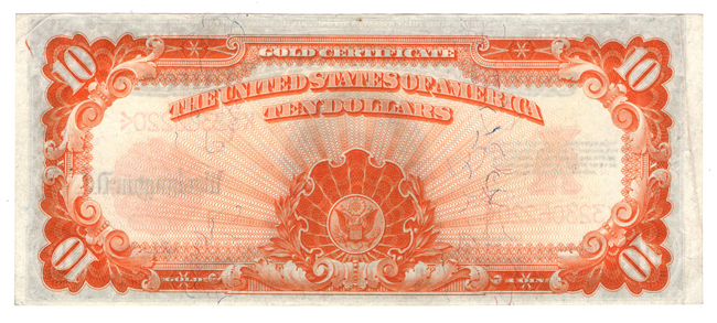 1922 $10 Fr# 1173 - XF