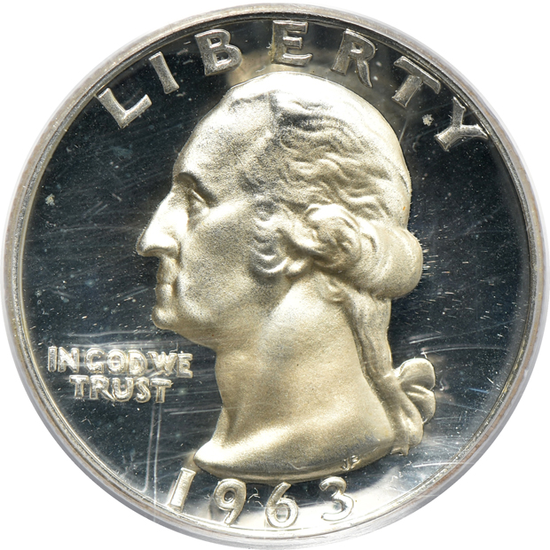 1952 PR-67CAM, and a 1963 PR-69DCAM, both PCGS