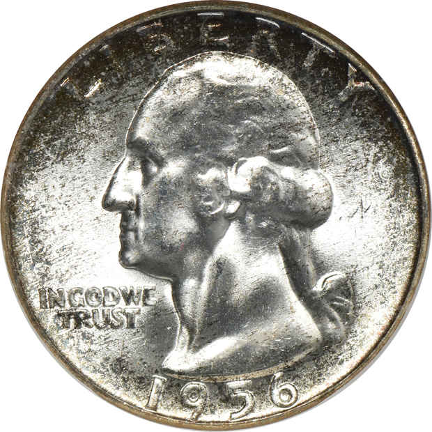 Seven Washington quarters, all NGC MS-67 CAC