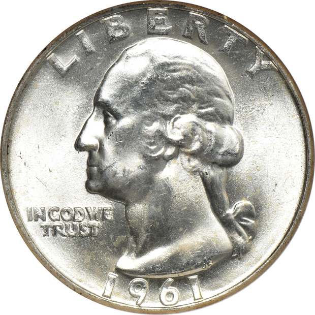 Four certified Washington quarters