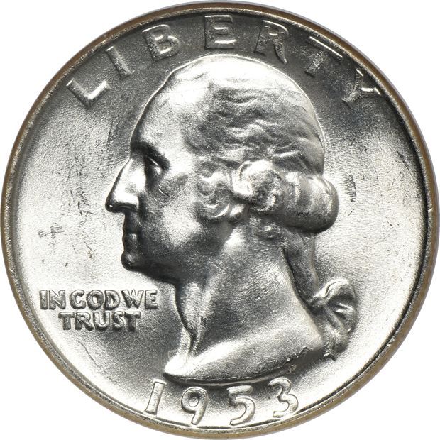 Four certified Washington quarters