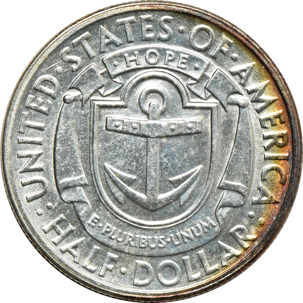 Collection of sixty-seven different silver commemorative half-dollars in a Dansco 7095 Vol. 2 album