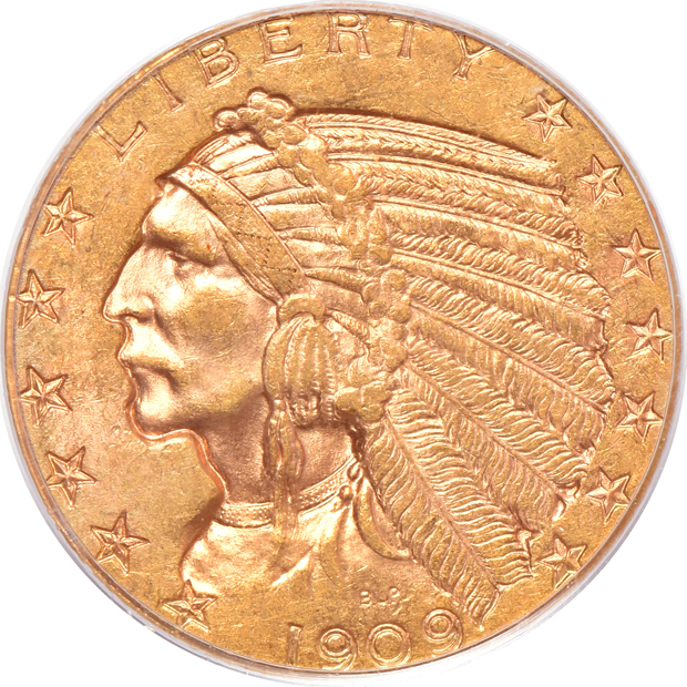 1909 MS-61 (green label) and 1909 MS-62, both PCGS