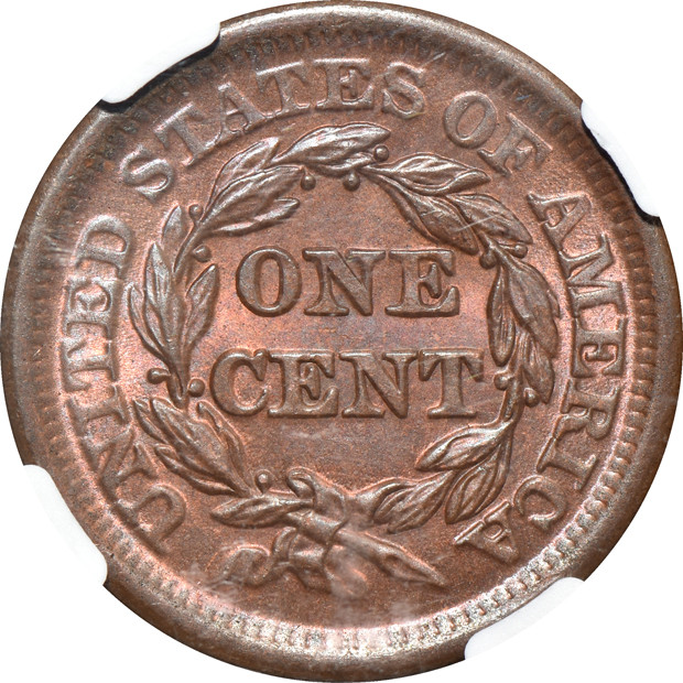 1850 NGC MS-66 RB
