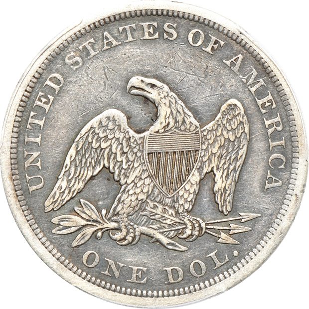 Group of five United States silver type coins certified by PCGS, as described