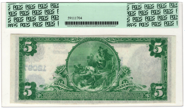 1902 $5 Blue Seal - Zeigler, IL Charter #12097 - PCGS CU-63/PPQ