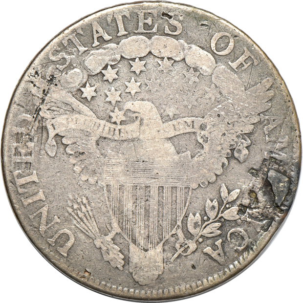 Nine early U.S. type coins