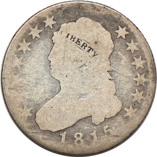 Nine early U.S. type coins