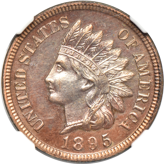 Five Indian Head cents certified by NGC