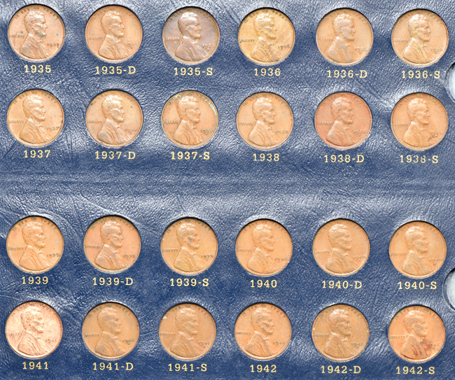 Collection of Lincoln cents, 1909 through 2014-S including proof-only issues (no 1955 doubled die), in a Whitman 9112 album
