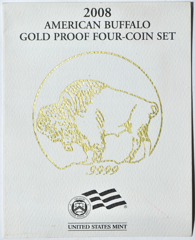 2008 American Buffalo gold proof four-coin set