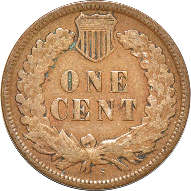 Fifty-eight different Flying Eagle and Indian Head cents in a Whitman 9402 album