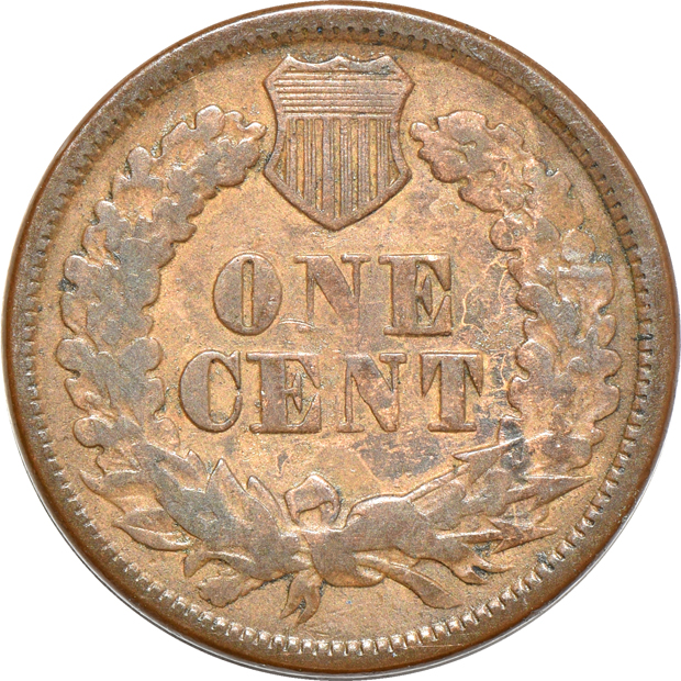 Fifty-eight different Flying Eagle and Indian Head cents in a Whitman 9402 album
