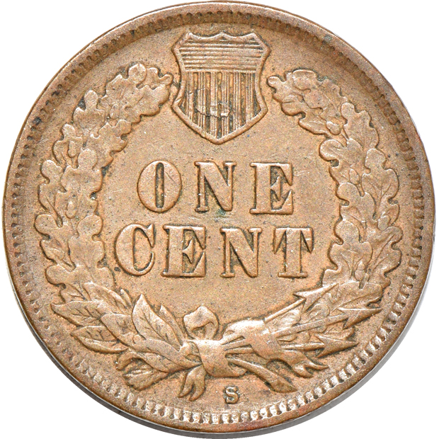Fifty-eight different Flying Eagle and Indian Head cents in a Whitman 9402 album