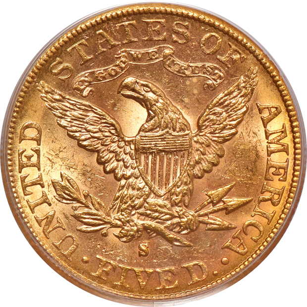 1887-S MS-62, and an 1898 MS-63, both PCGS CAC