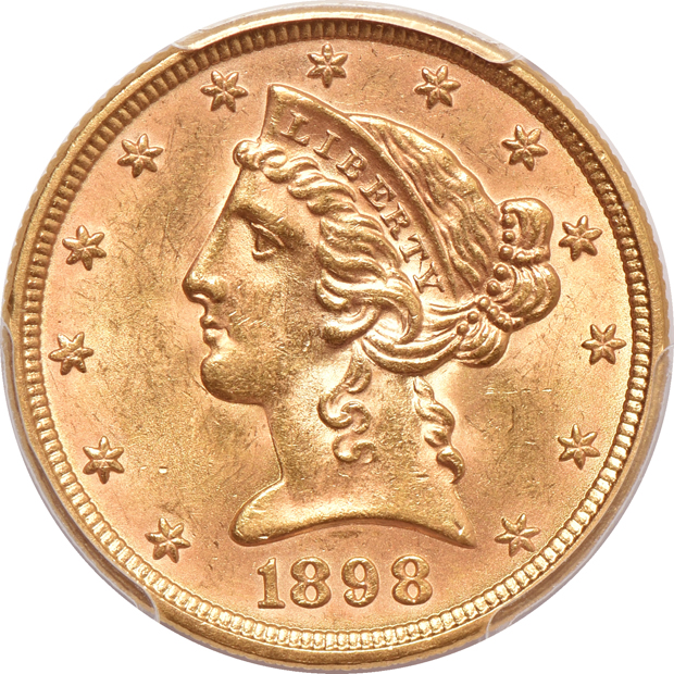 1887-S MS-62, and an 1898 MS-63, both PCGS CAC
