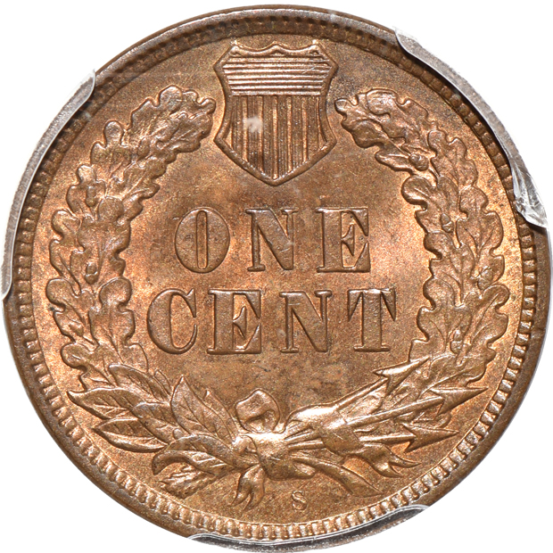 1909-S Indian PCGS MS-64RB CAC