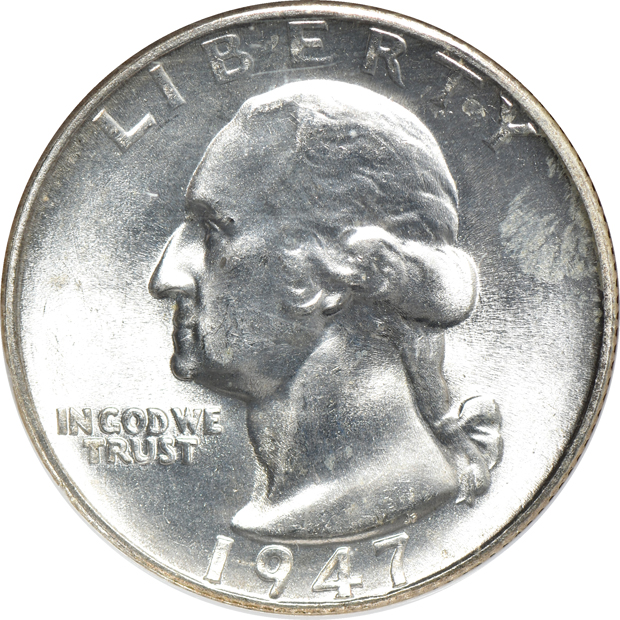 Eight high grade certified silver Washington quarters