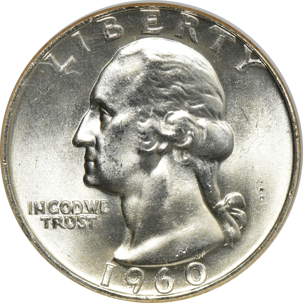 Eight high grade certified silver Washington quarters