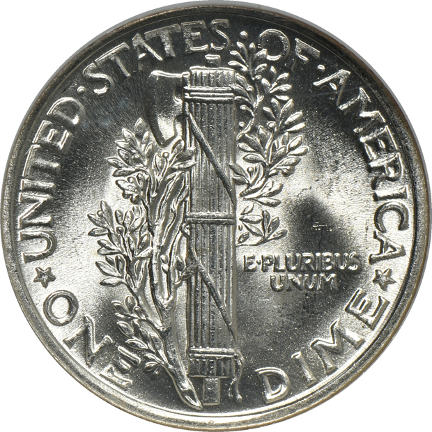 Four high grade Mercury dimes certified by NGC