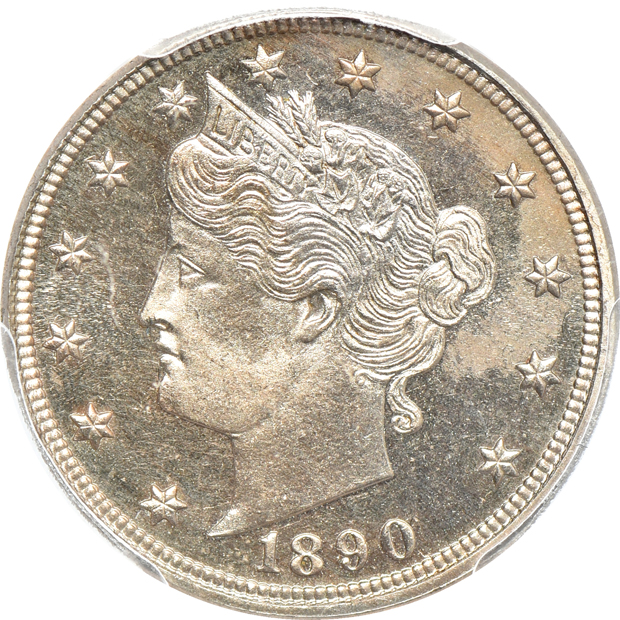 1889 PR-65 and 18990 PR-65, both PCGS