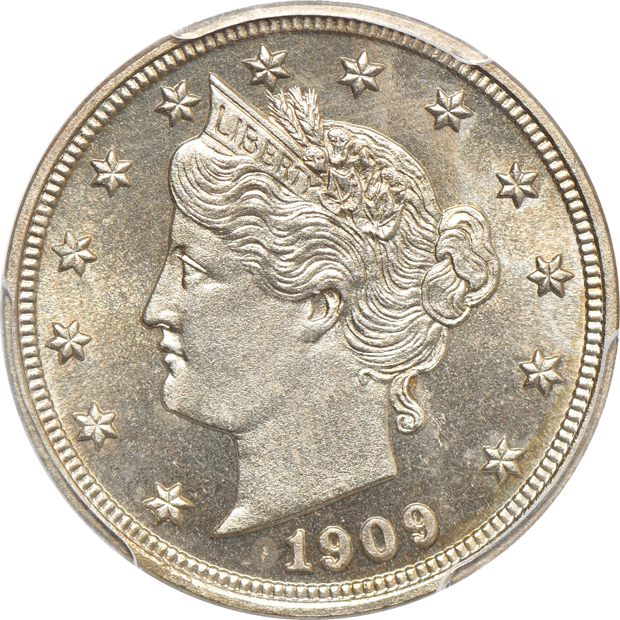1905 PR-64, and a 1909 PR-65, both PCGS CAC