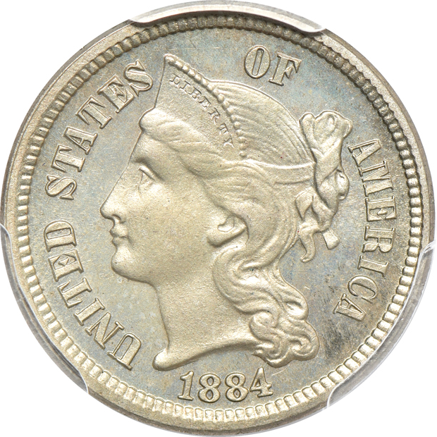 1881 and 1884, both PCGS PR-64 CAC