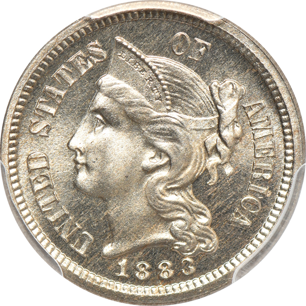 1879 PR-66, and an 1883 PR-66 CAC, both PCGS