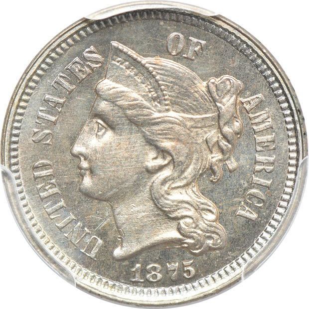 1870 and 1875, both PCGS PR-64 CAC