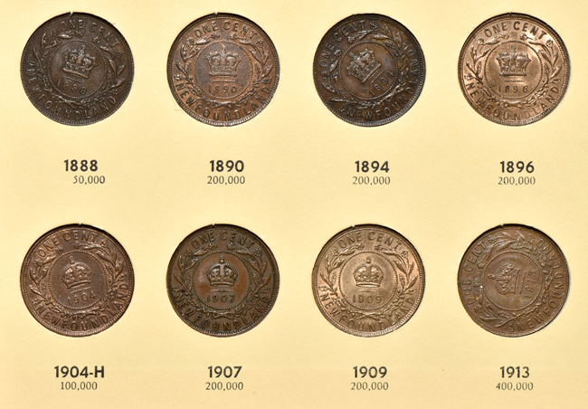 Canada - Complete collections of New Brunswick, Nova Scotia, Prince Edward Island and Newfoundland coins it two Library of Coins albums, vol. 68 and 69.