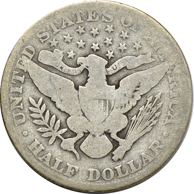 Collection of seventy-two different Barber half-dollars in a Dansco 7150 album