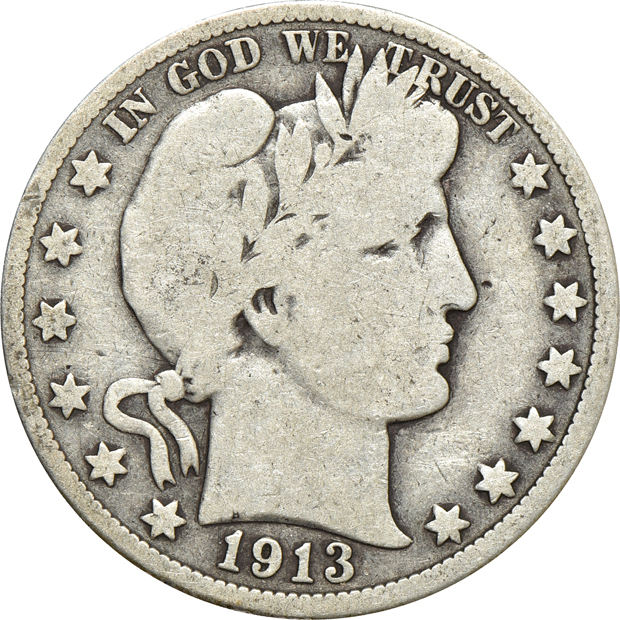 Collection of seventy-two different Barber half-dollars in a Dansco 7150 album