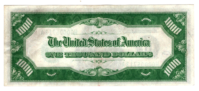 1928 $1,000 St. Louis Fr# 2210H - AU