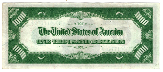 1928 $1,000 St. Louis Fr# 2210H - AU