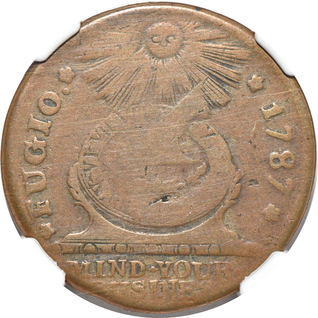 c. 1670 St. Patrick 1/4P VF details/environmental damage, and a 1787 Fugio States United 4 Cinquefoils VG details/cleaned, both NGC