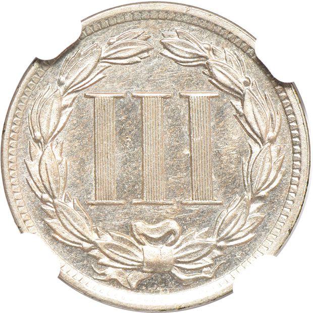 1886 PR-64, 1887 PR-62, and an 1889 PR-63, all NGC