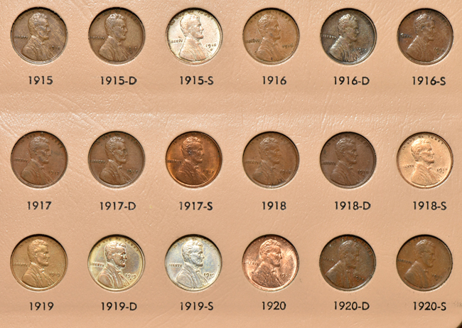 Complete Dansco 7100 album of Lincoln cents through 2015-D, plus extras