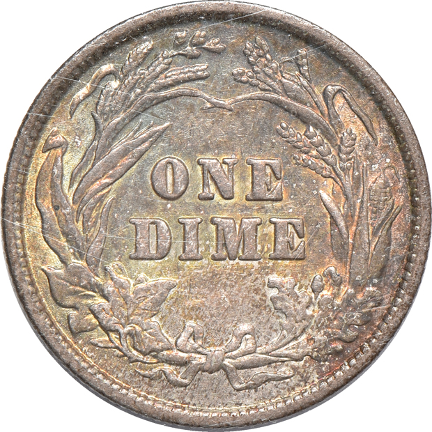 Fifteen Barber dimes
