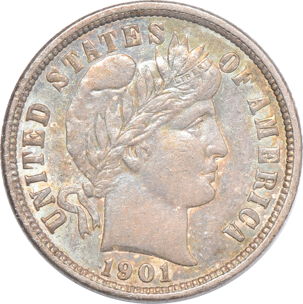 Fifteen Barber dimes