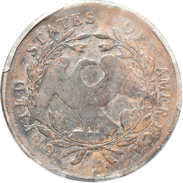 1795 3 Leaves PCGS VG details/plugged