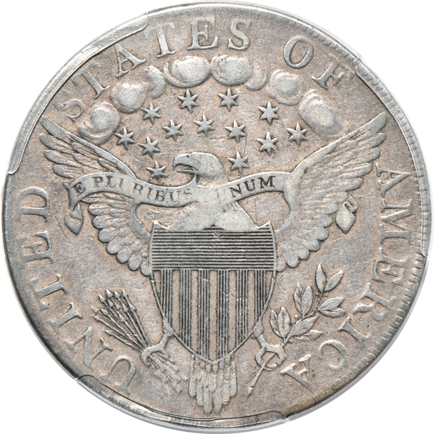 1797 10X6 Stars Fair-2, and a 1798 Large Eagle VF details/devices engraved, both PCGS