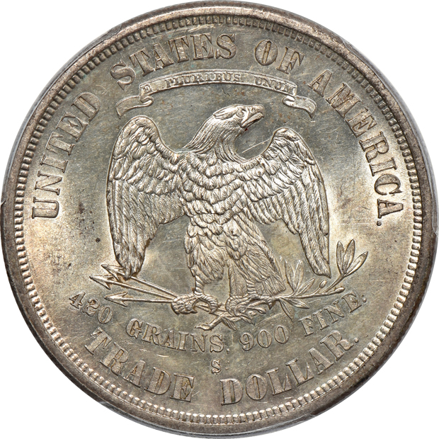 1875-S/CC Trade PCGS MS-62