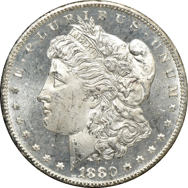 1880-CC GSA MS-64+, and an 1882-CC GSA MS-65 CAC, both NGC