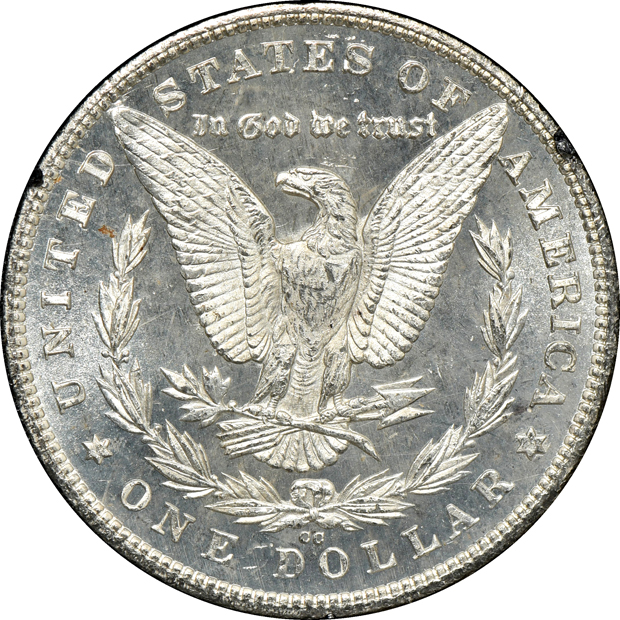 1880-CC GSA MS-64+, and an 1882-CC GSA MS-65 CAC, both NGC