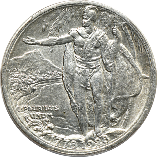 1928 Hawaiian PCGS AU details/cleaned