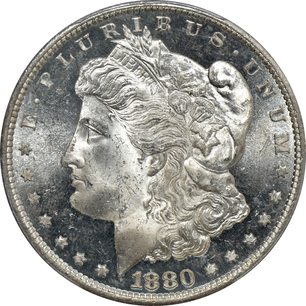 Group of nice certified Morgan silver dollars