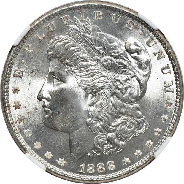 Group of nice certified Morgan silver dollars