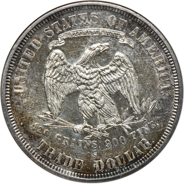 1877-S Trade ANACS MS-61
