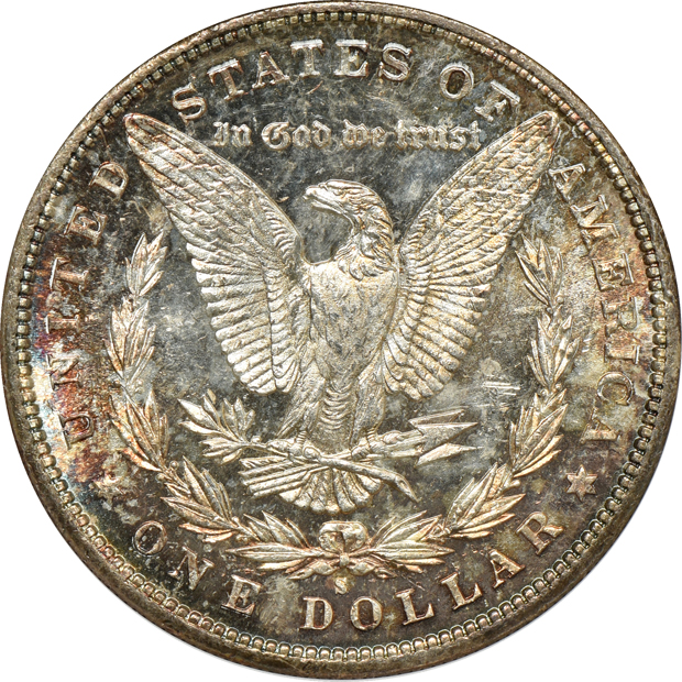1880-S MS-66, and an 1881-S MS-64, both ANACS