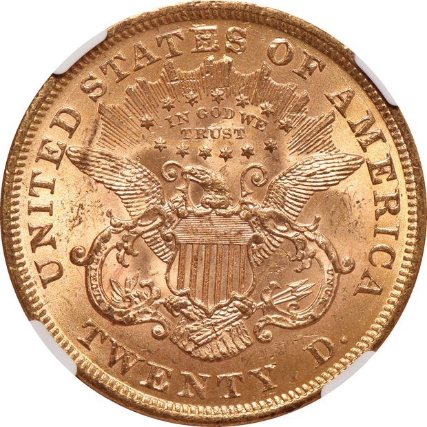 1873 Open 3 NGC MS-62